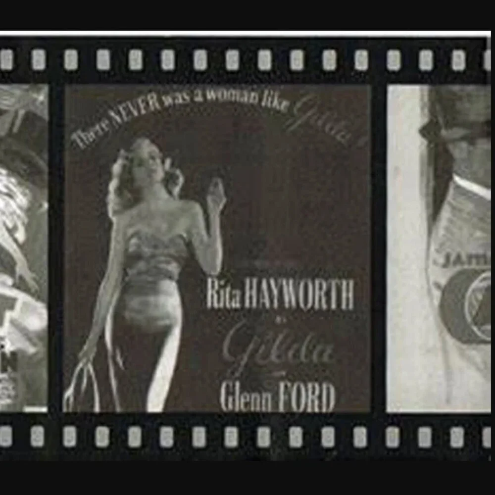 Old Hollywood Film Strip Movie Posters Wallpaper Border